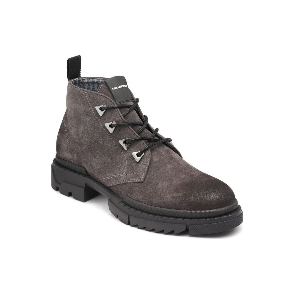 Karl Lagerfeld Paris Chukka Boots Mens US 9.5 Gray Suede Round Toe Ankle ZPO3751